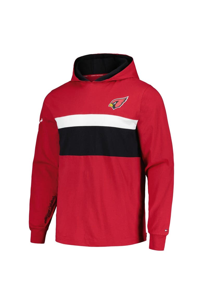 Men's Tommy Hilfiger  Cardinal Arizona Cardinals Morgan Long Sleeve Hoodie T-Shirt, Alternate, color, Cardinal