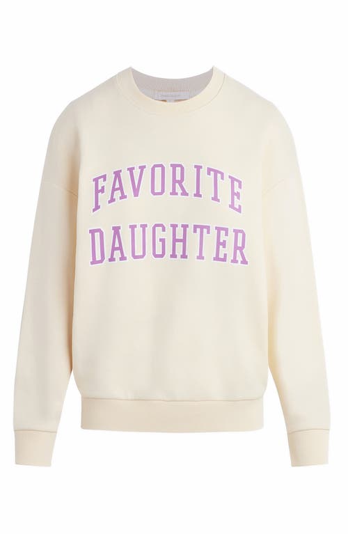 FAVORITE DAUGHTER FAVORITE DAUGHTER COLLEGIATE COTTON BLEND SWEATSHIRT 