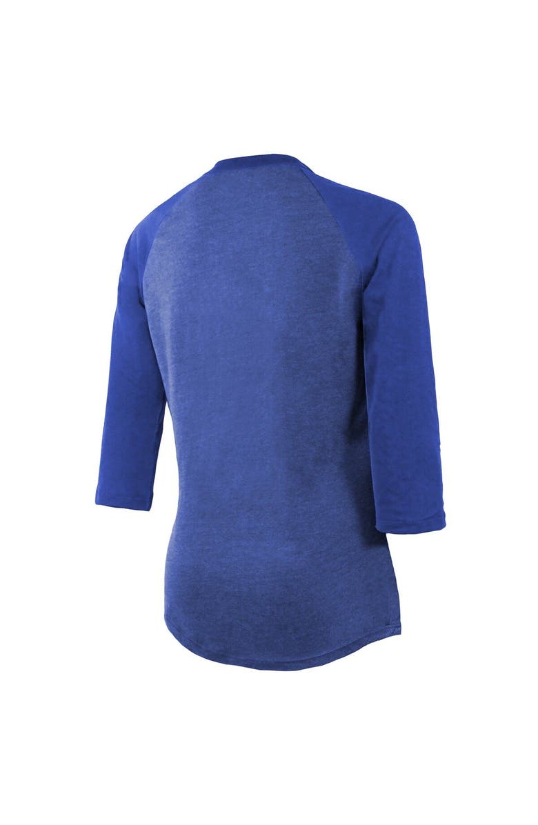 Majestic Threads Women's Majestic Threads Heathered Royal Los Angeles Rams Super Bowl LVI Bound Hollywood Tri-Blend 3/4-Sleeve T-Shirt, Alternate, color, 