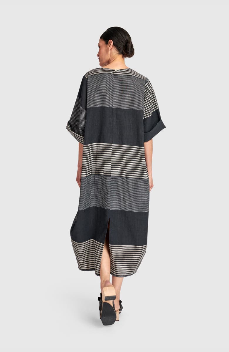 Alembika Unfurl Relaxed Pocket Dress, Alternate, color, Slate Stripes