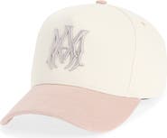 AMIRI Embroidered Monogram Two Tone Canvas Snapback Baseball Cap