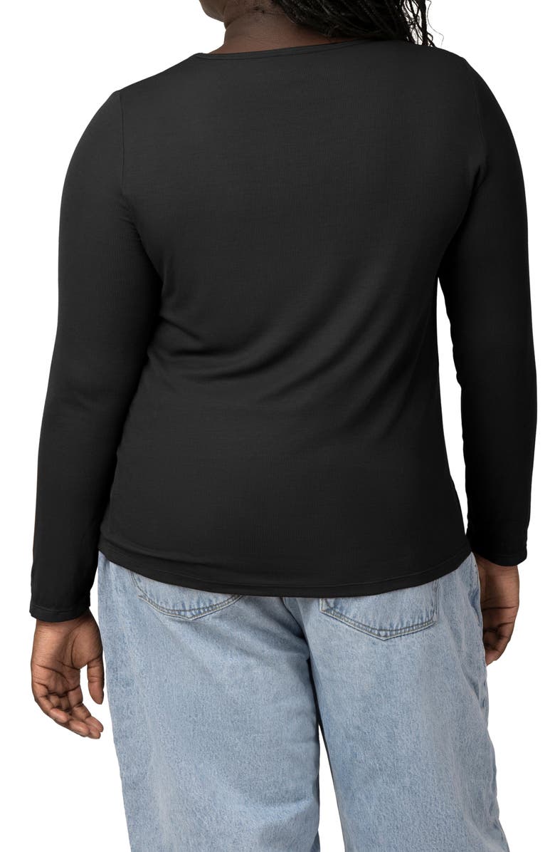 Kindred Bravely Rib V-Neck Maternity/Nursing Top, Alternate, color,