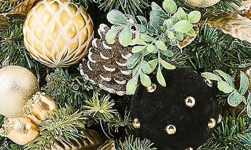 Mackenzie-childs Mackenzie Childs Courtly Noel Illuminated Tabletop Christmas Tree In Green