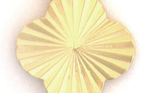 Panacea Textured Clover Y-necklace In Gold