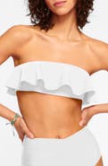 Ramy Brook Cecile Ruffle Strapless Bikini Top