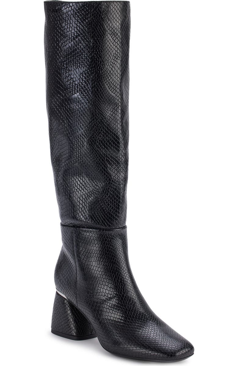 DKNY Cana Knee High Block Heel Boot, Main, color,