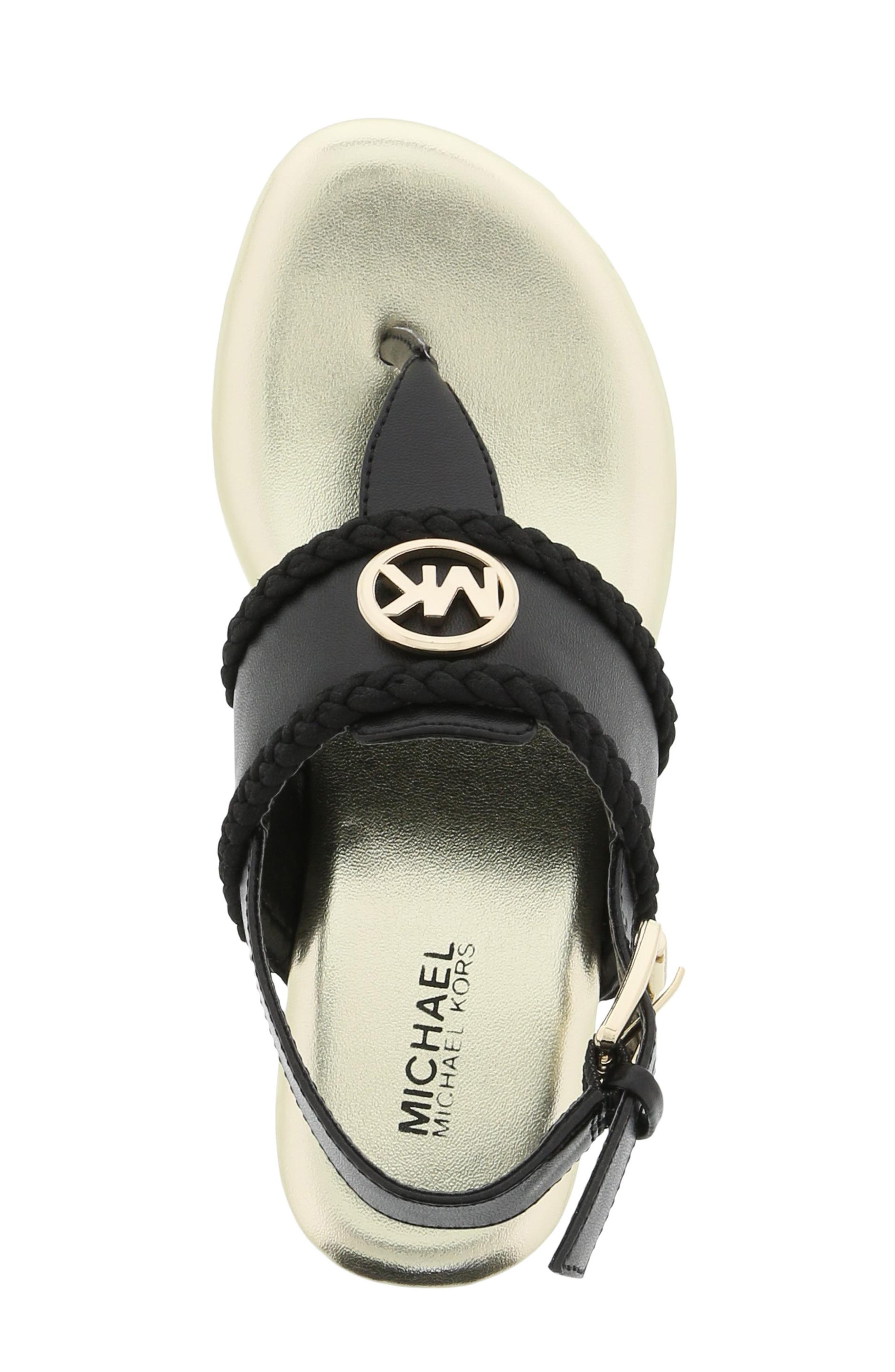 MICHAEL Michael Kors Perry Discover Metallic Thong Sandal, Alternate, color, 