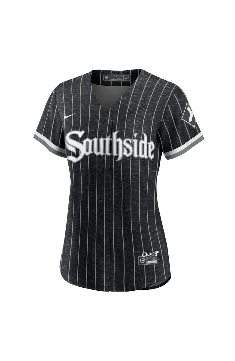Nike Women's Nike Yoan Moncada Black Chicago White Sox City Connect Replica Player Jersey, Alternate, color, 