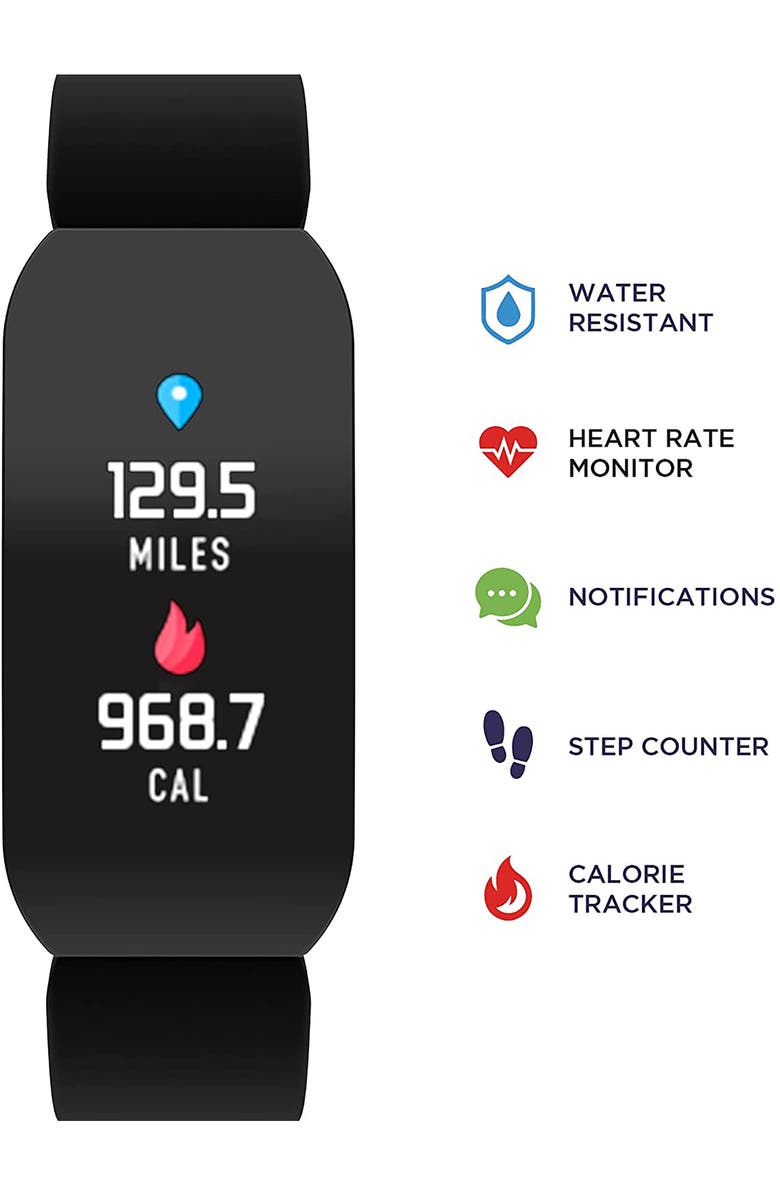 I TOUCH Activity Tracker Rectangle Smartwatch, 23.4mm x 44mm, Alternate, color, 