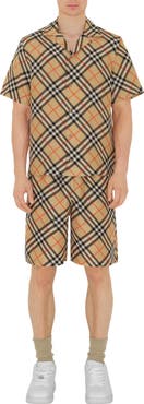 Burberry Oversized Check Silk Shirt