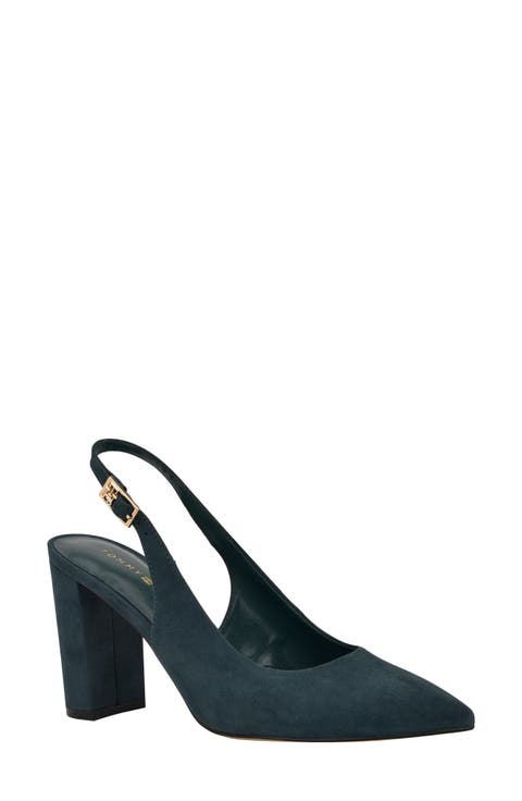 Azalee Block Heel Slingback Pump (Women)