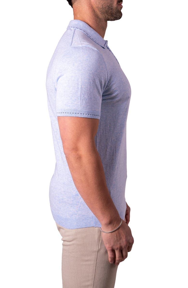 Maceoo Quarter Zip Polo, Alternate, color, Blue