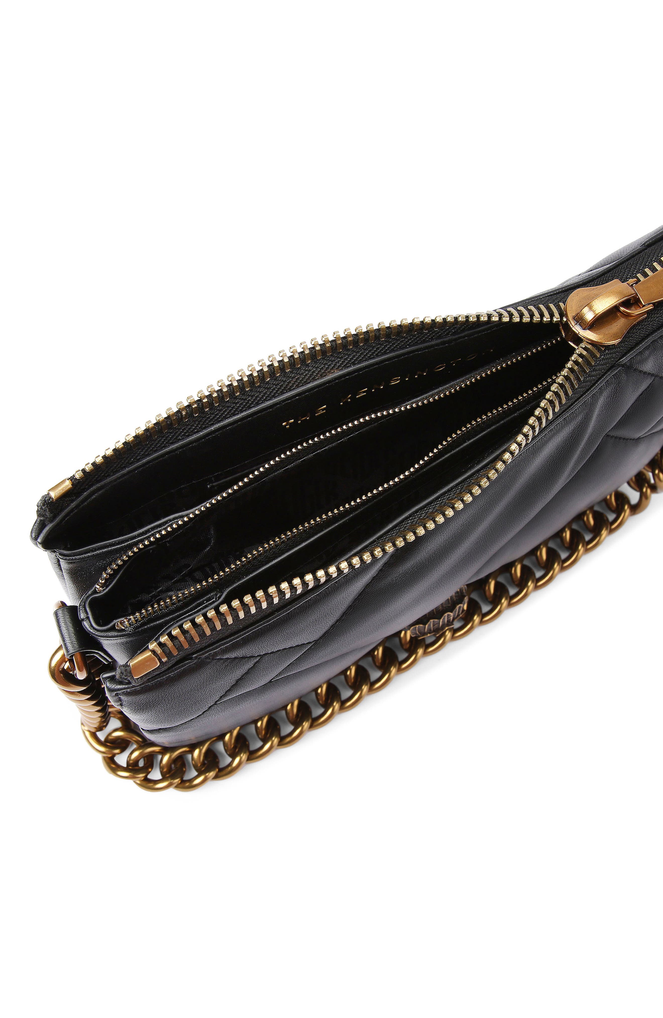 Kurt Geiger London Kensington Puffy Quilted Shoulder Bag, Alternate, color, Black