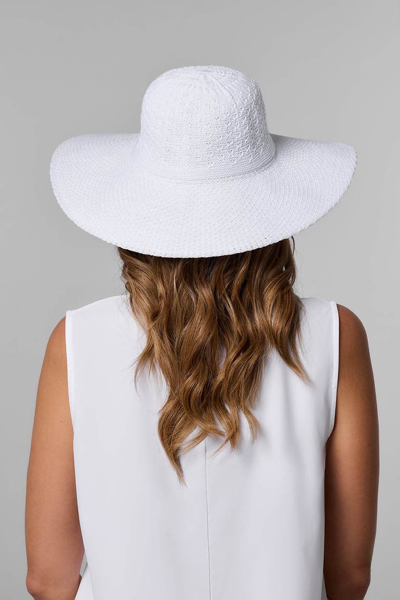 Women's Perla Packable Sun Hat, UPF 50+ Sun Protection, Alternate, color, White