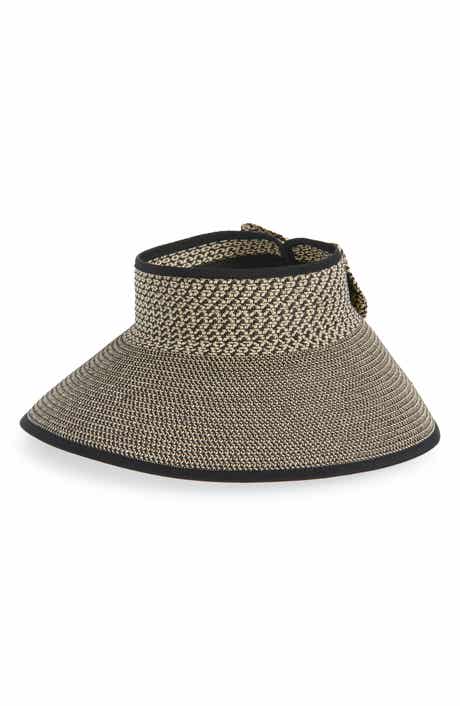 NORDSTROM RACK Back Bow Straw Visor