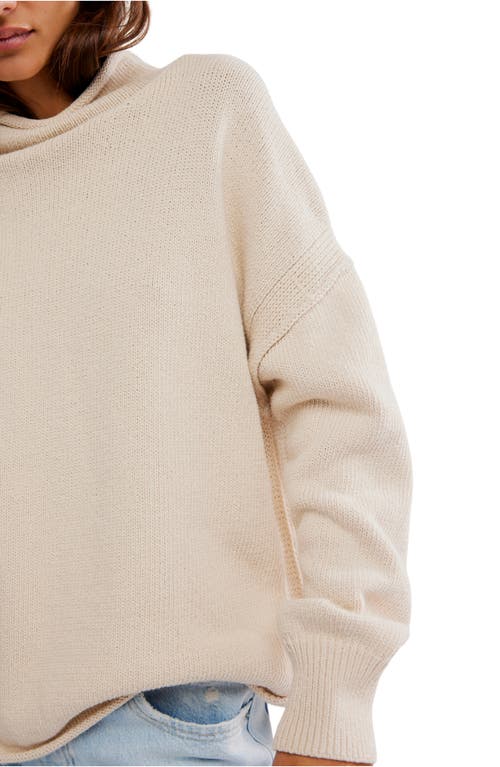 Free People Torres Turtleneck Sweater In Gray