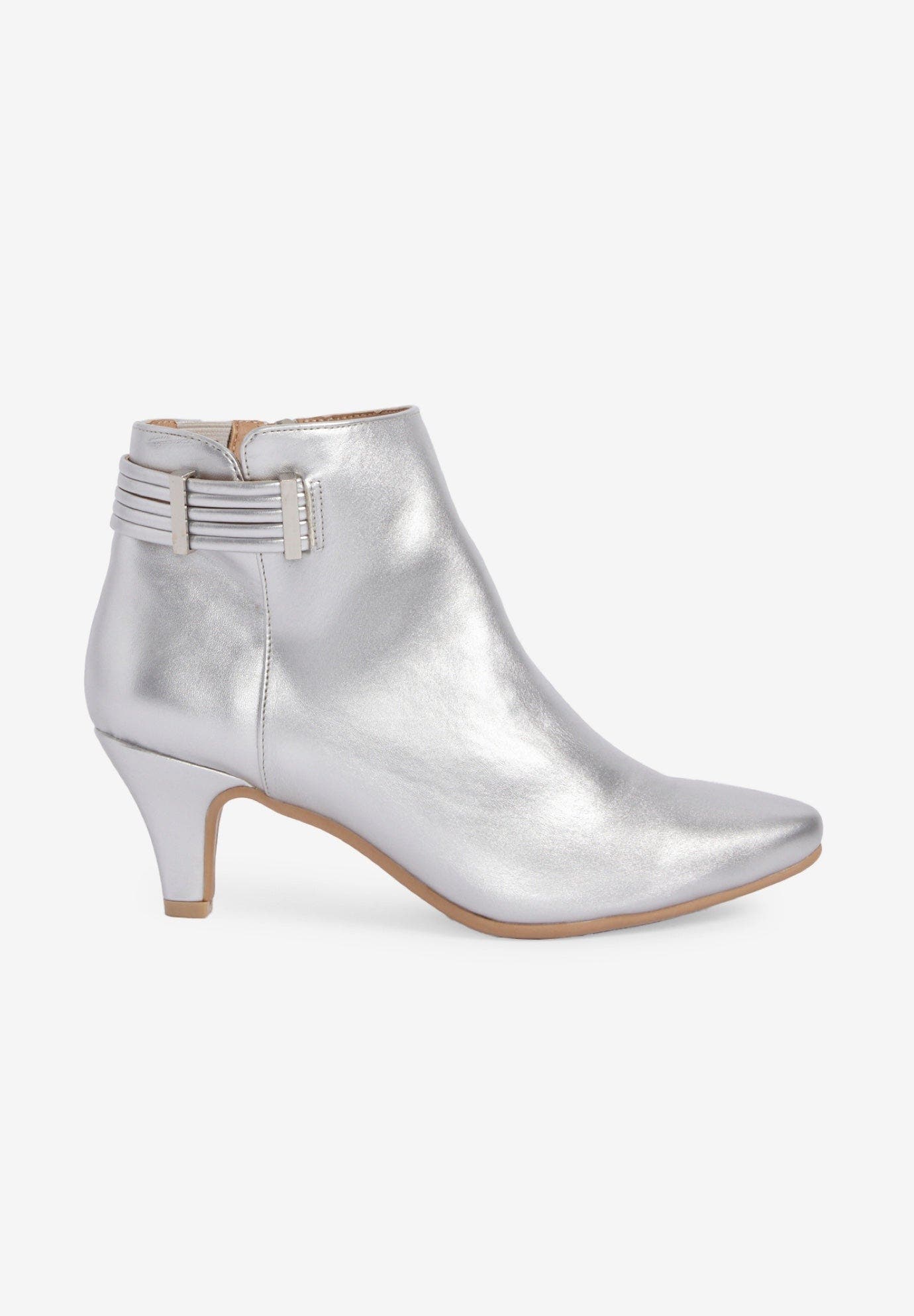 The Decima Bootie, Alternate, color, SILVER