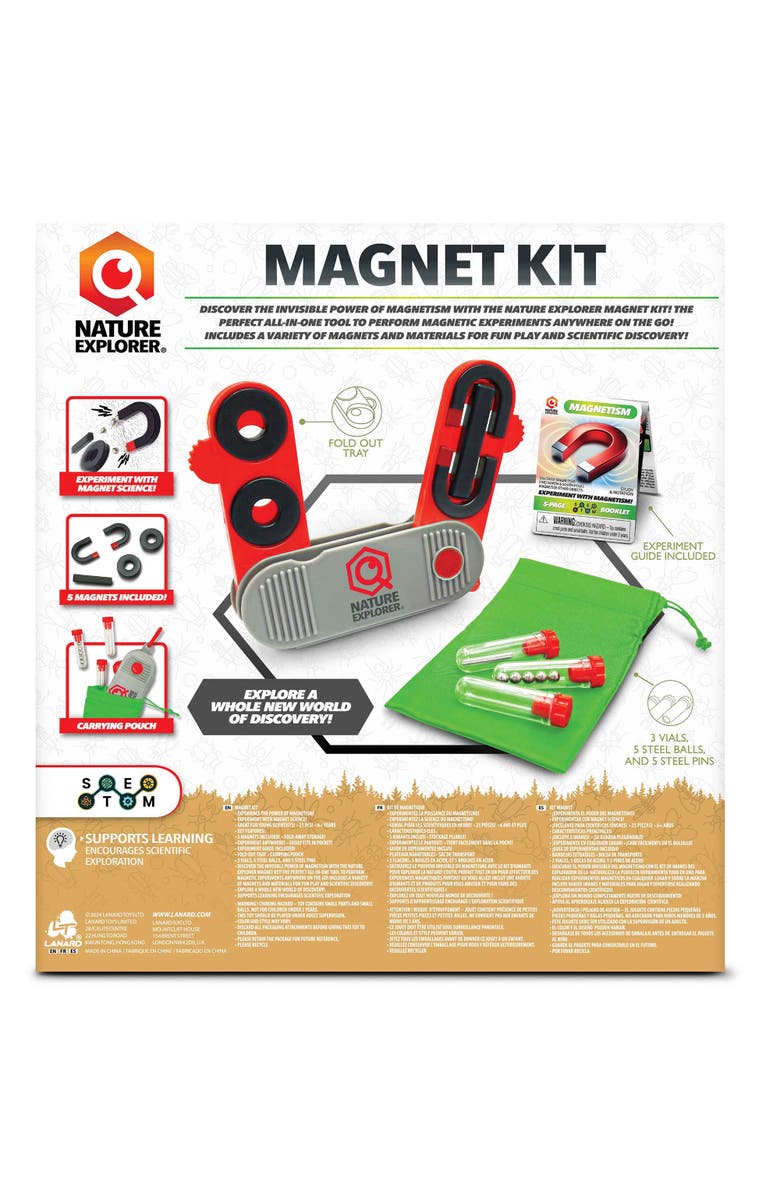 Lanard Nature Explorer Magnet Kit Learn The Power Of Magnets, 6+, Alternate, color,