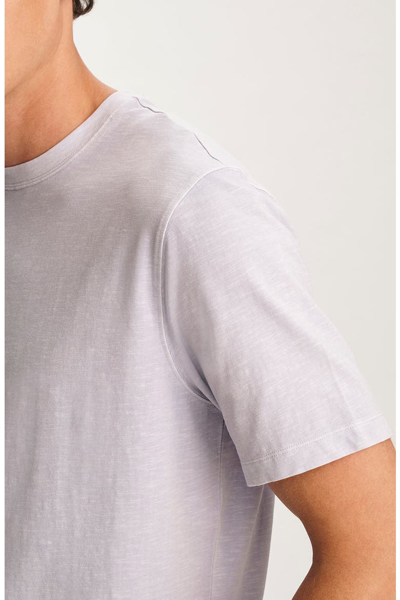 Pale Blue Slub Cotton Blend T-Shirt, Alternate, color, HALOGEN BLUE