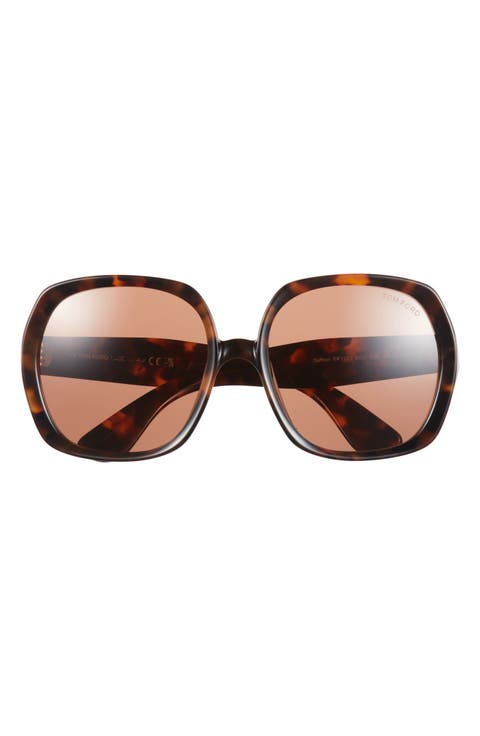 54mm Square Sunglasses