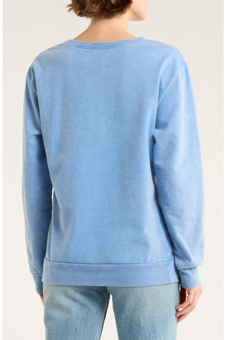 Van Gogh Iris Mai Crewneck Sweatshirt, Alternate, color, BLUE - CAROLINA