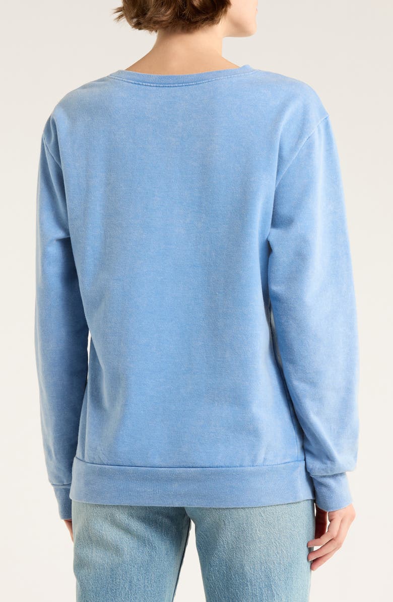 Philcos Van Gogh Iris Mai Crewneck Sweatshirt, Alternate, color, Blue - Carolina