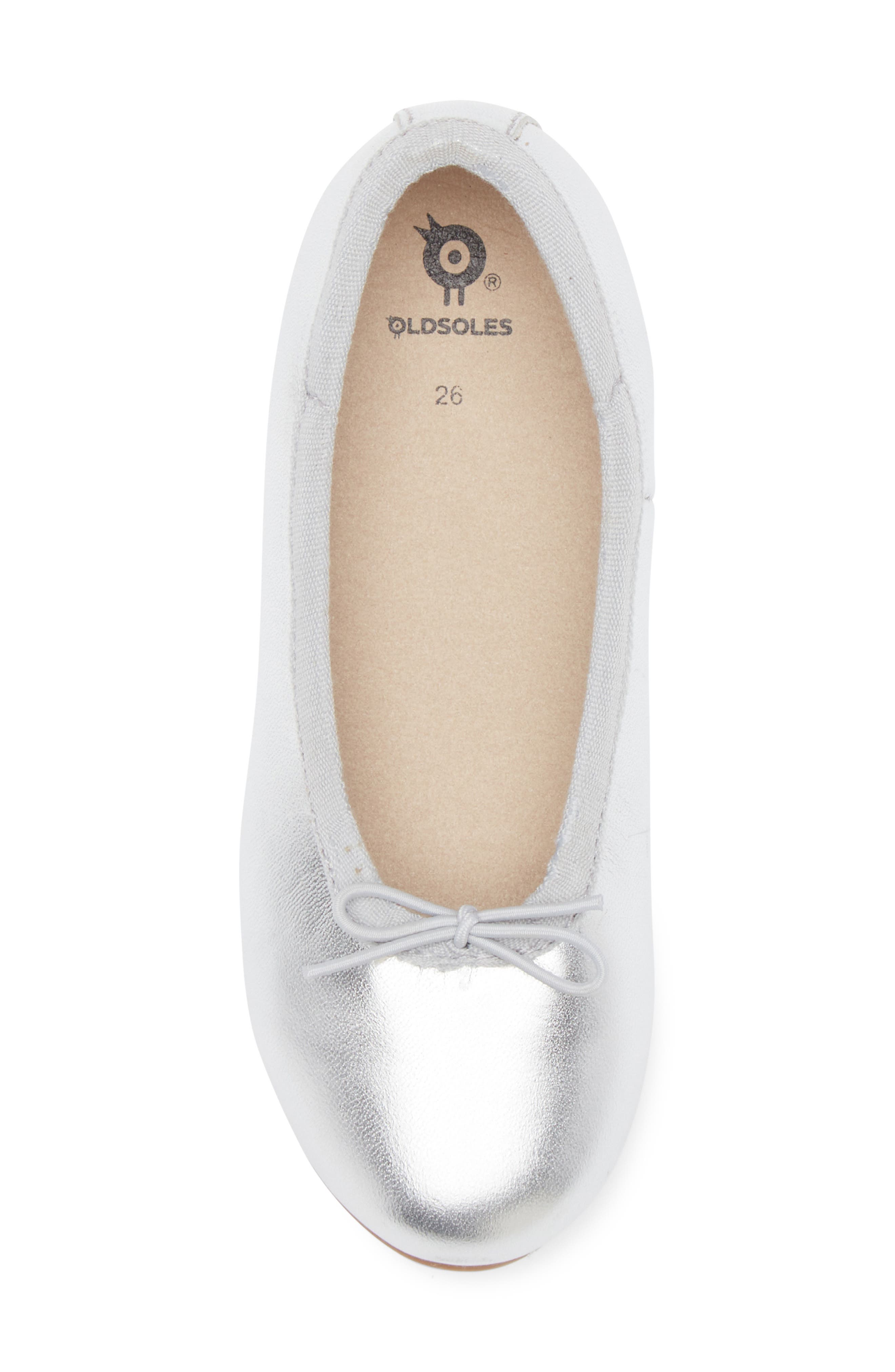 OLD SOLES Kids' Brule Flat, Alternate, color, Silver