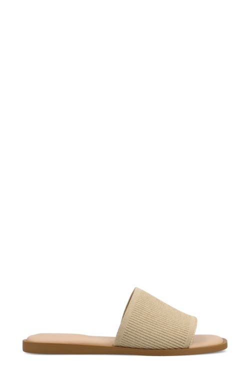 Journee Collection Prisilla Slide Sandal In Champagne