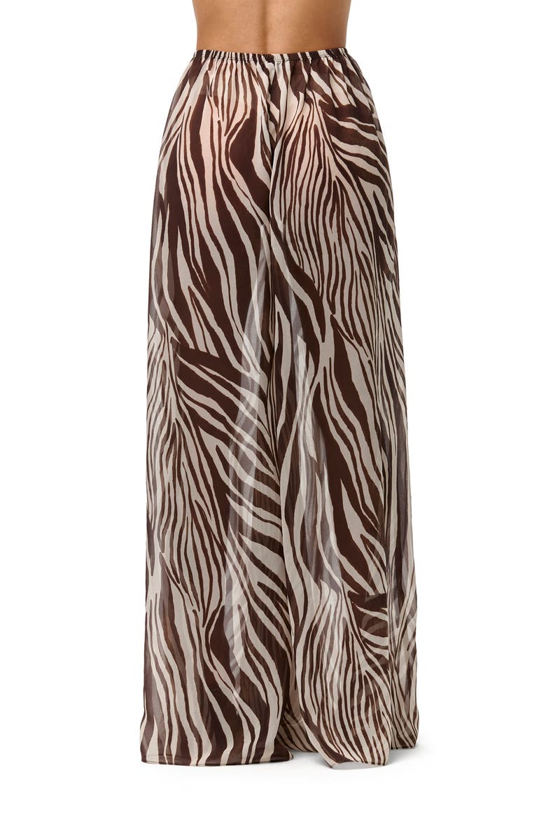 Pleated Chiffon Wide Leg Pants, Alternate, color, WILD RIVIERA