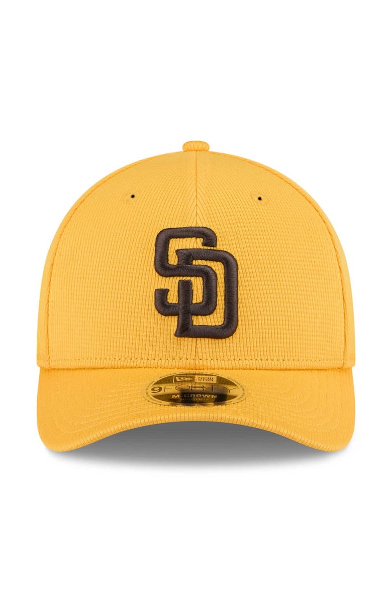 New Era Men's New Era  Gold San Diego Padres 2025 Spring Training 9FORTY Adjustable Hat, Alternate, color, 