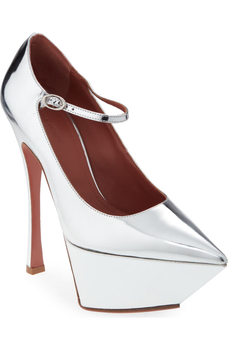 Amina Muaddi Yigit Pointed Toe Platform Pump, Main, color,