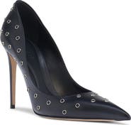 McQueen Grommet Pointed Toe Pump