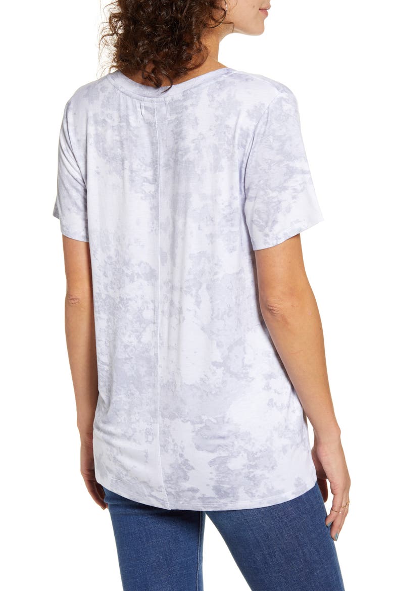 Scoop Neck Tee, Alternate, color, GREY TIE DYE