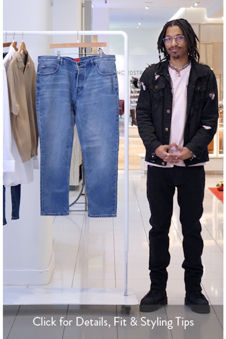 Slim Straight Leg Jeans video