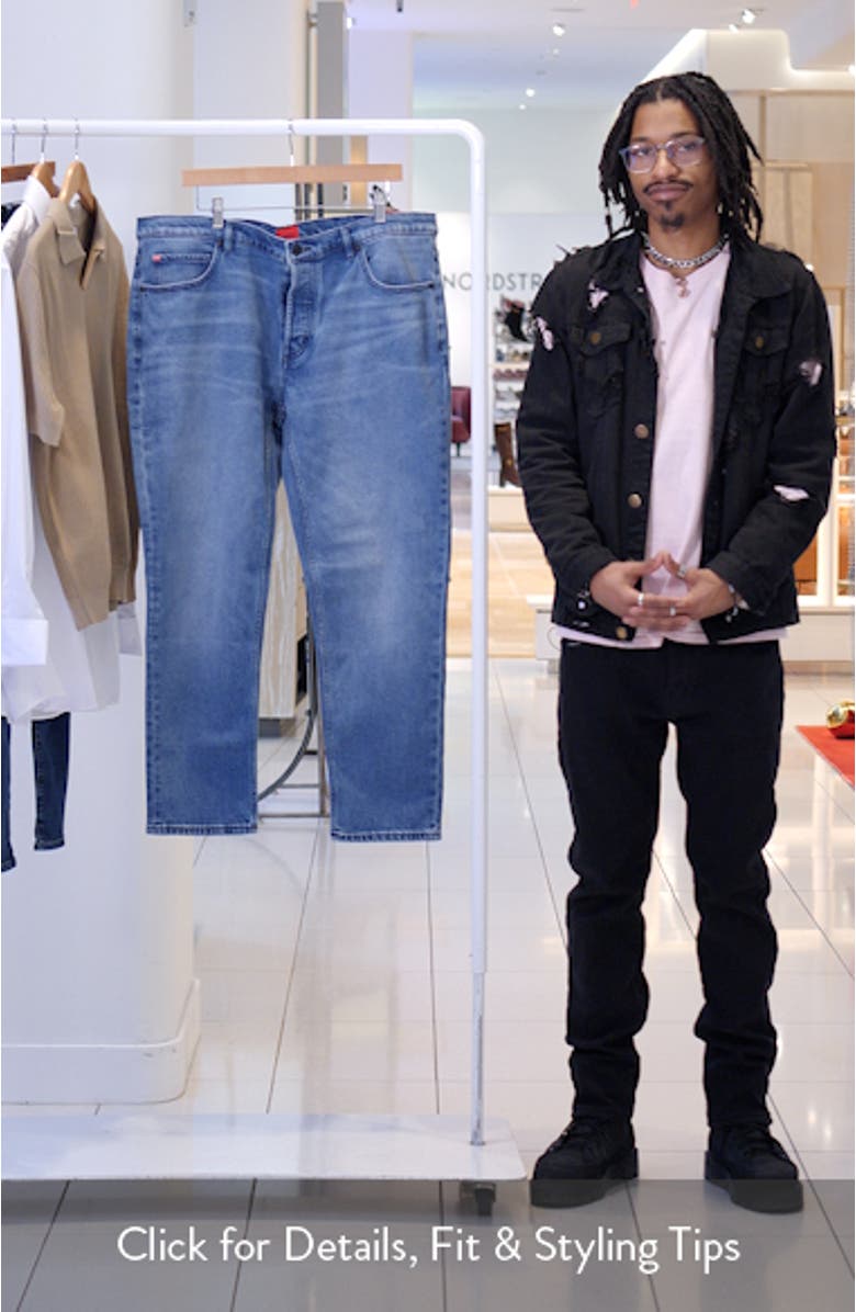 Slim Straight Leg Jeans, sales video thumbnail