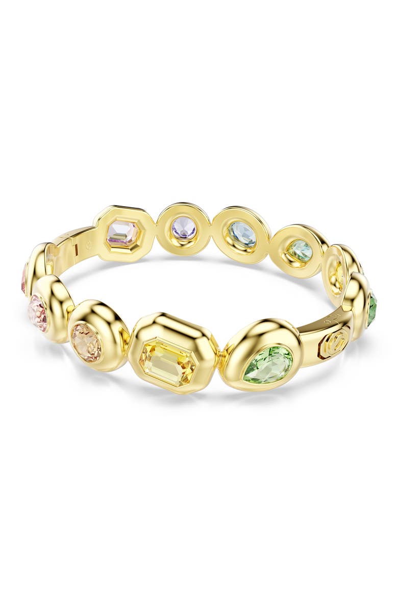 Gema Crystal Bangle Bracelet, Alternate, color, GOLD/ MULTI