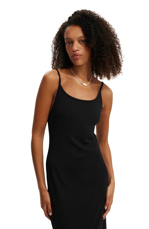 Cotton On Byron Low Back Maxi Dress In Black