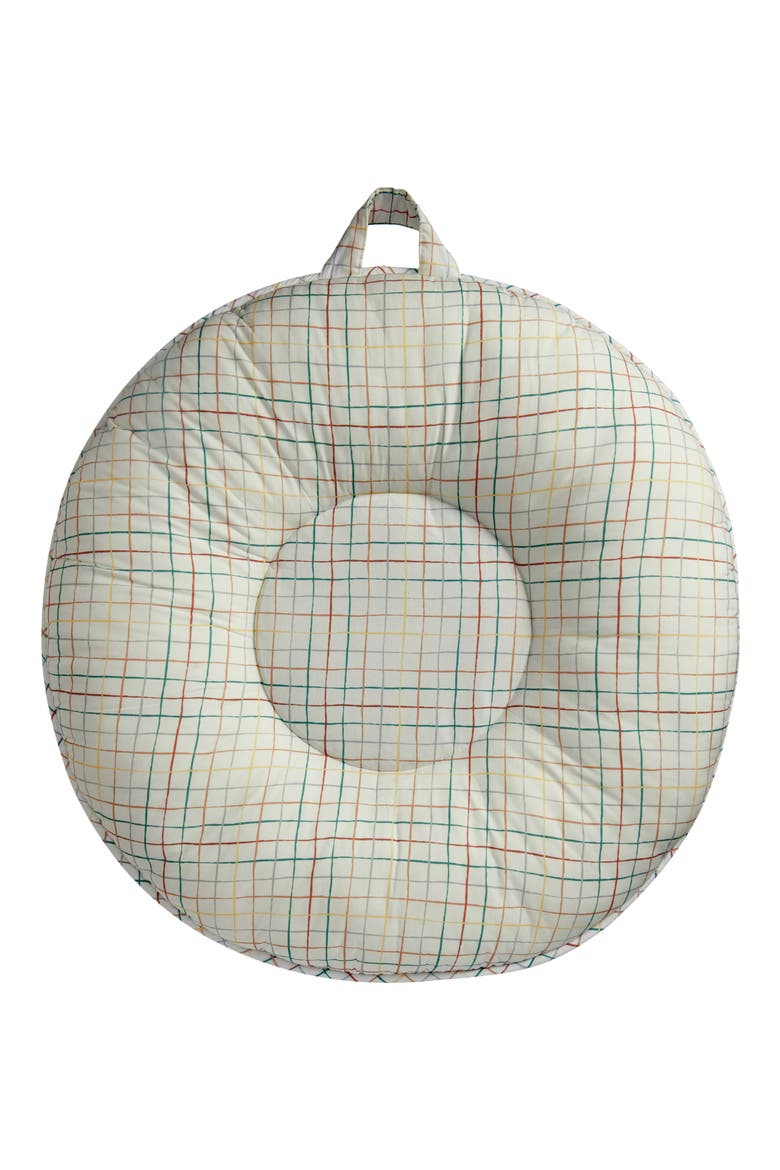 Finn Jr. Portable Floor Cushion, Main, color, IVORY MULTI
