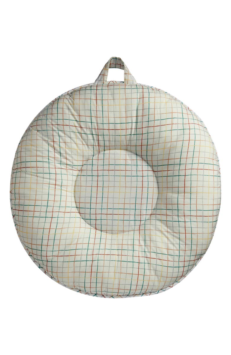 Pello Finn Jr. Portable Floor Cushion, Main, color, Ivory Multi