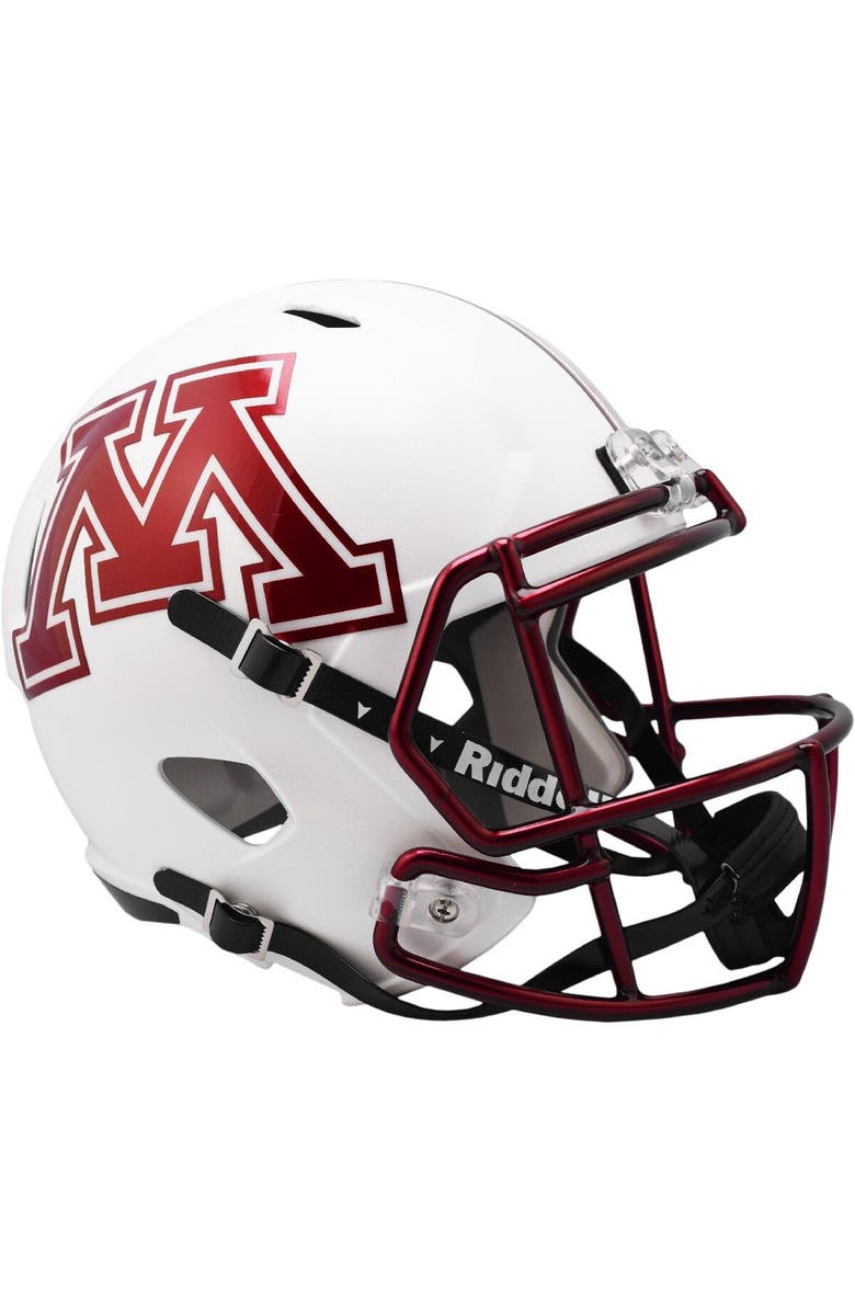 RIDDELL Minnesota Golden Gophers White Revolution Speed Full-Size Replica Football Helmet, Main, color, 