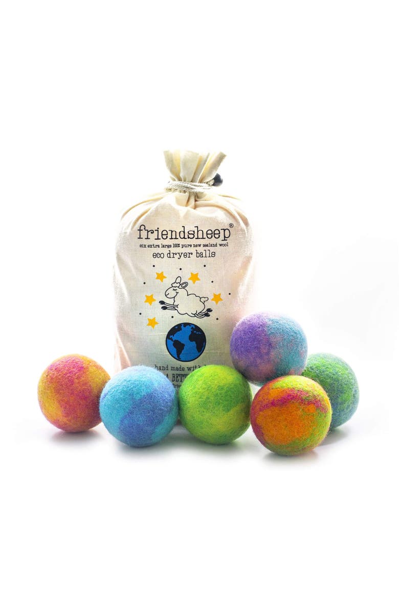 Wool Dryer Balls XL Set of 6, Main, color, Galaxy Tie Dye
