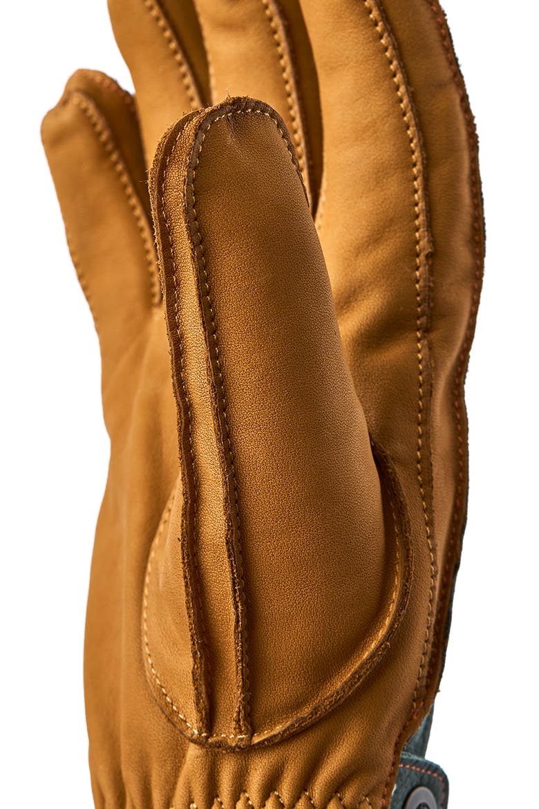 Wakayama Leather Gloves, Alternate, color, FOREST/ CORK
