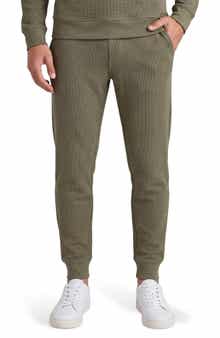 Textured Waffle Knit Jogger Pants