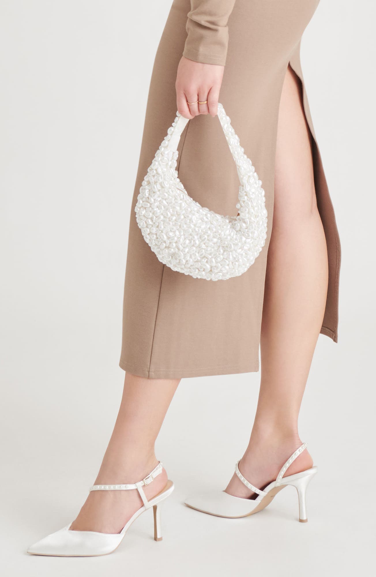 Dolce Vita Pearla Faux Pearl Shoulder Bag, Alternate, color, 