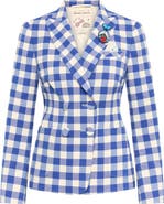 Maison Common Vichy Blazer With Application
