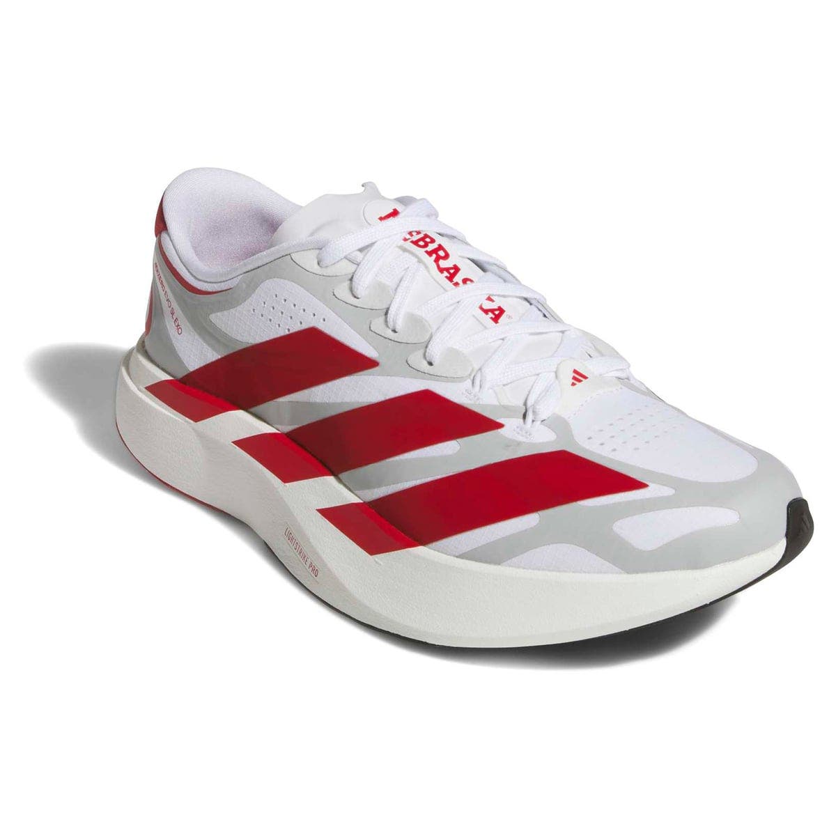 Unisex adidas  White Nebraska Huskers Adizero EVO SL EXO Sneakers, Main, color, White