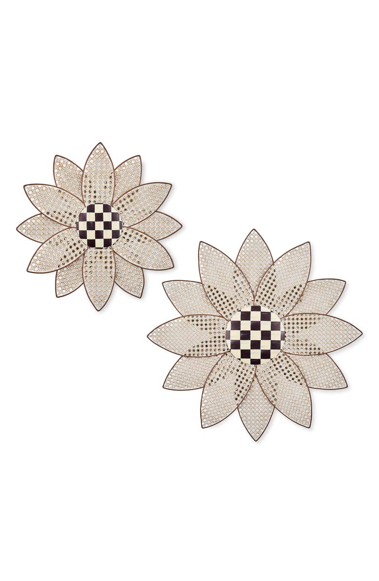 MACKENZIE CHILDS Cane Large Wallflower, Alternate, color, Beige