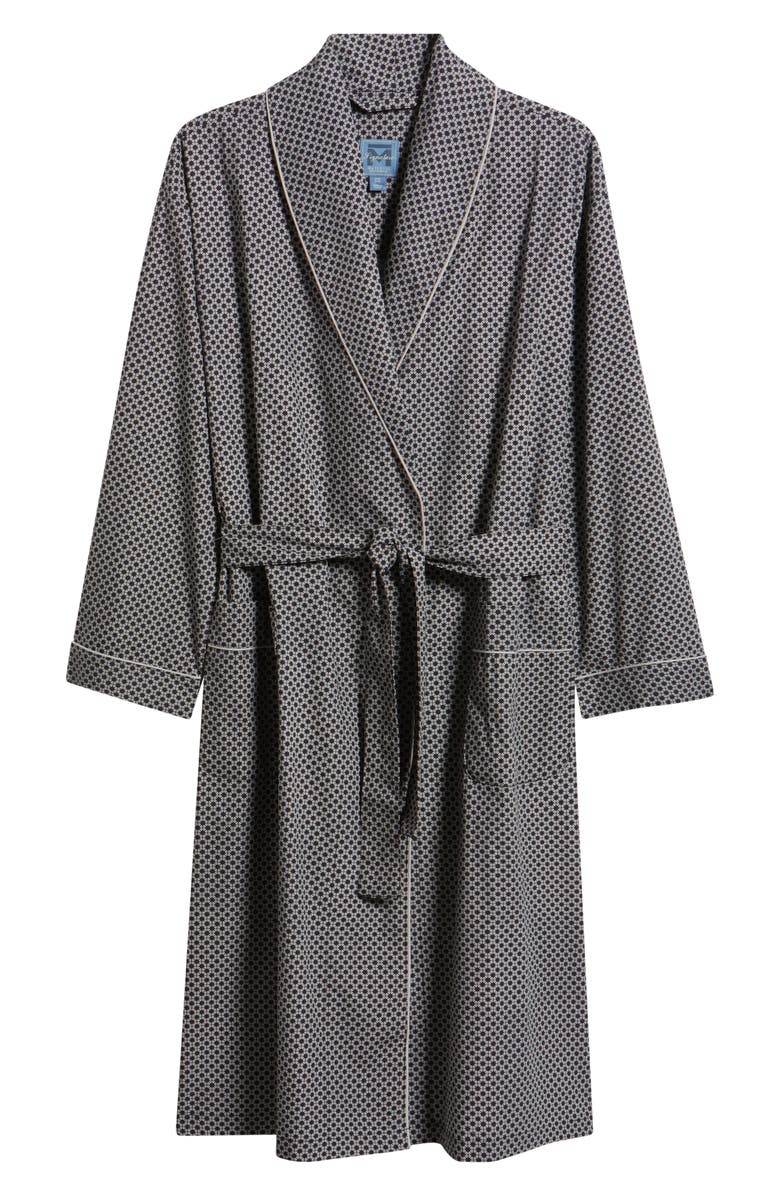 Majestic International Sanctuary Sateen Shawl Collar Cotton Robe, Main, color,