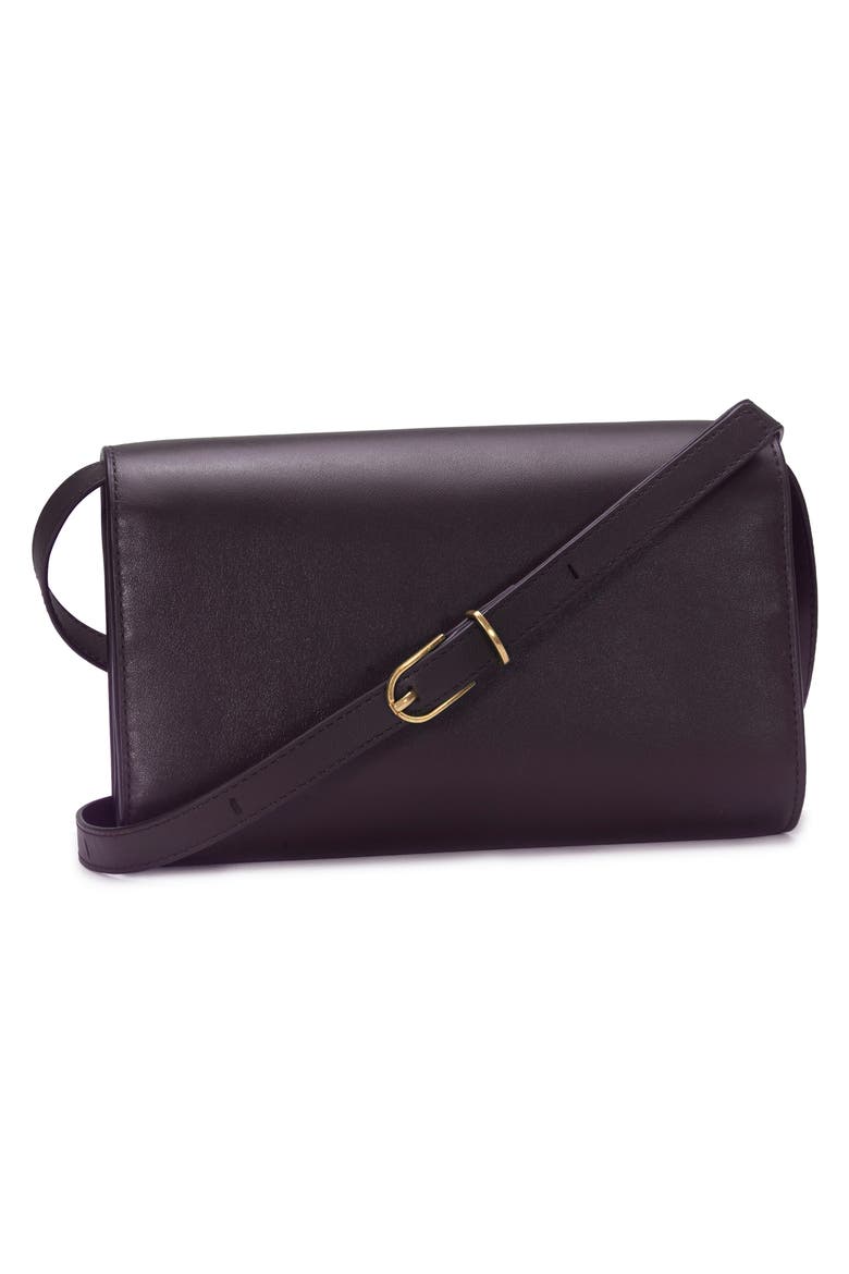 Leather Crossbody Wallet, Alternate, color, CACAO