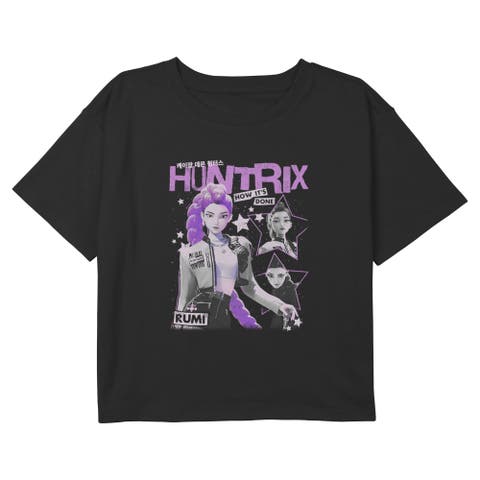 Girl's KPop Demon Hunters Show How It's Done Rumi Stars  Graphic T-Shirt
